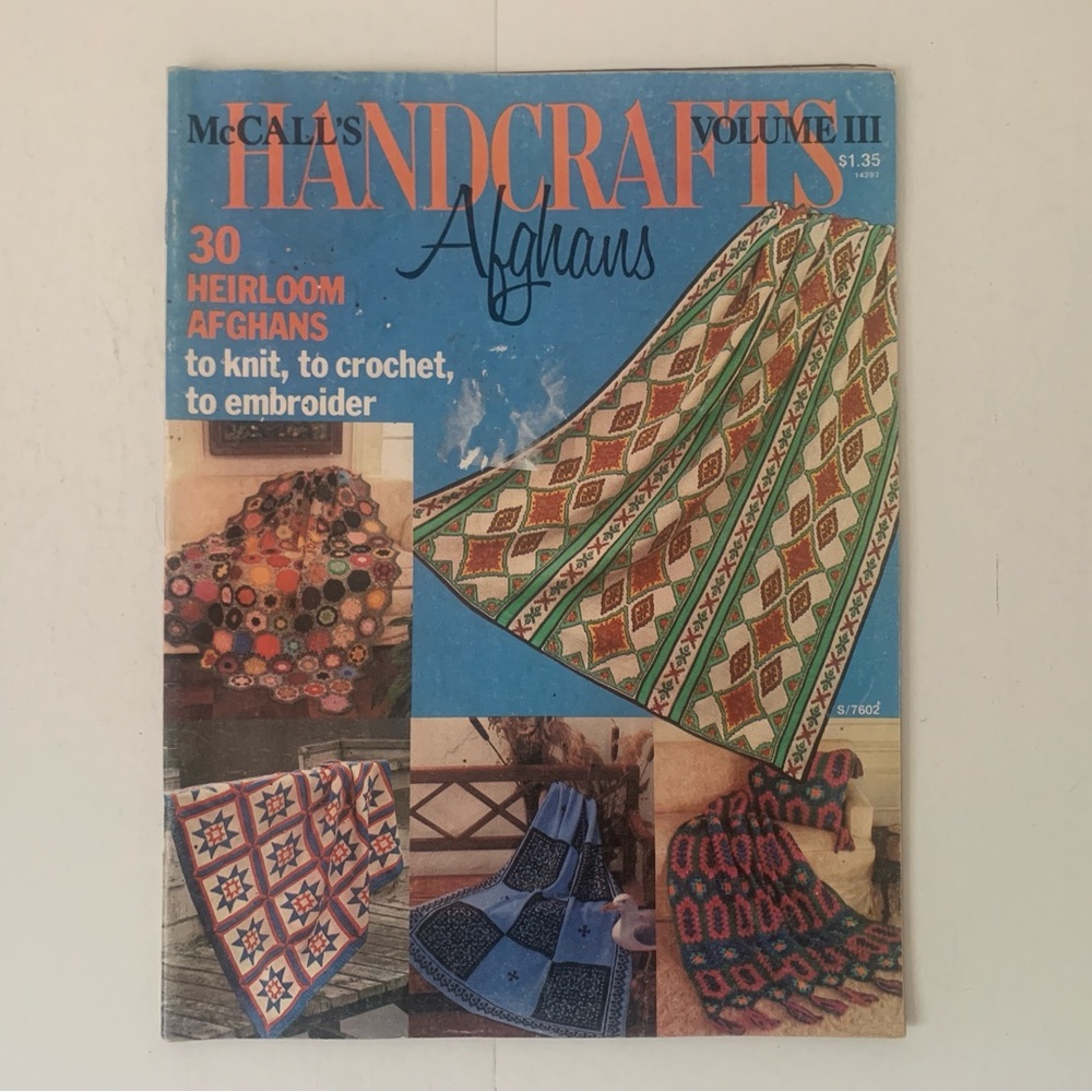 McCall’s Handcrafts AFGHANS Volume III 30 Patterns Knit Crochet Embroider